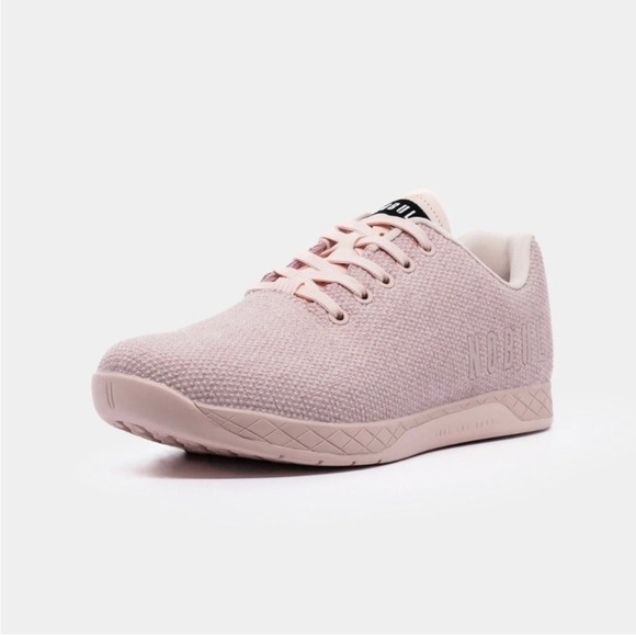 Nobull Blush Heather Lace Up Lightweight Breathable Trainers - Picture 1 of 7